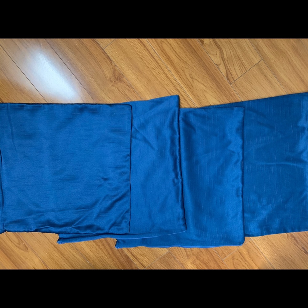 Teal microfiber 18x18 pillow cases (4)